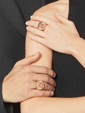 VERSACE - Medusa Enamel Thick Ring